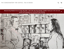 Tablet Screenshot of conservatorycoffeeandtea.com